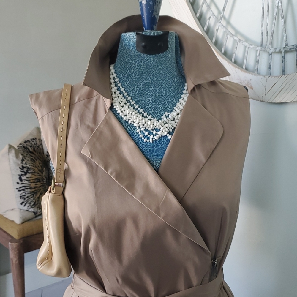 Ann Taylor Utility Style Wrap Dress - Picture 2 of 16